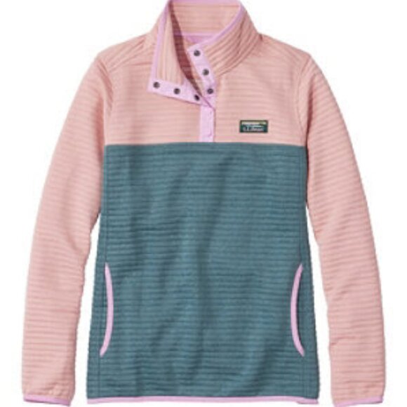L.L. Bean Airlight Knit Pullover Colorblock Women's Regular - Size Medium - Picture 7 of 10